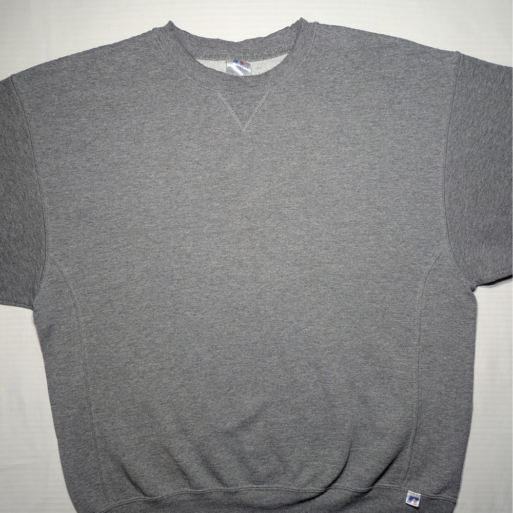 Vintage Russell Athletic Gray Crewneck Sweatshirt XL Heavyweight USA‎